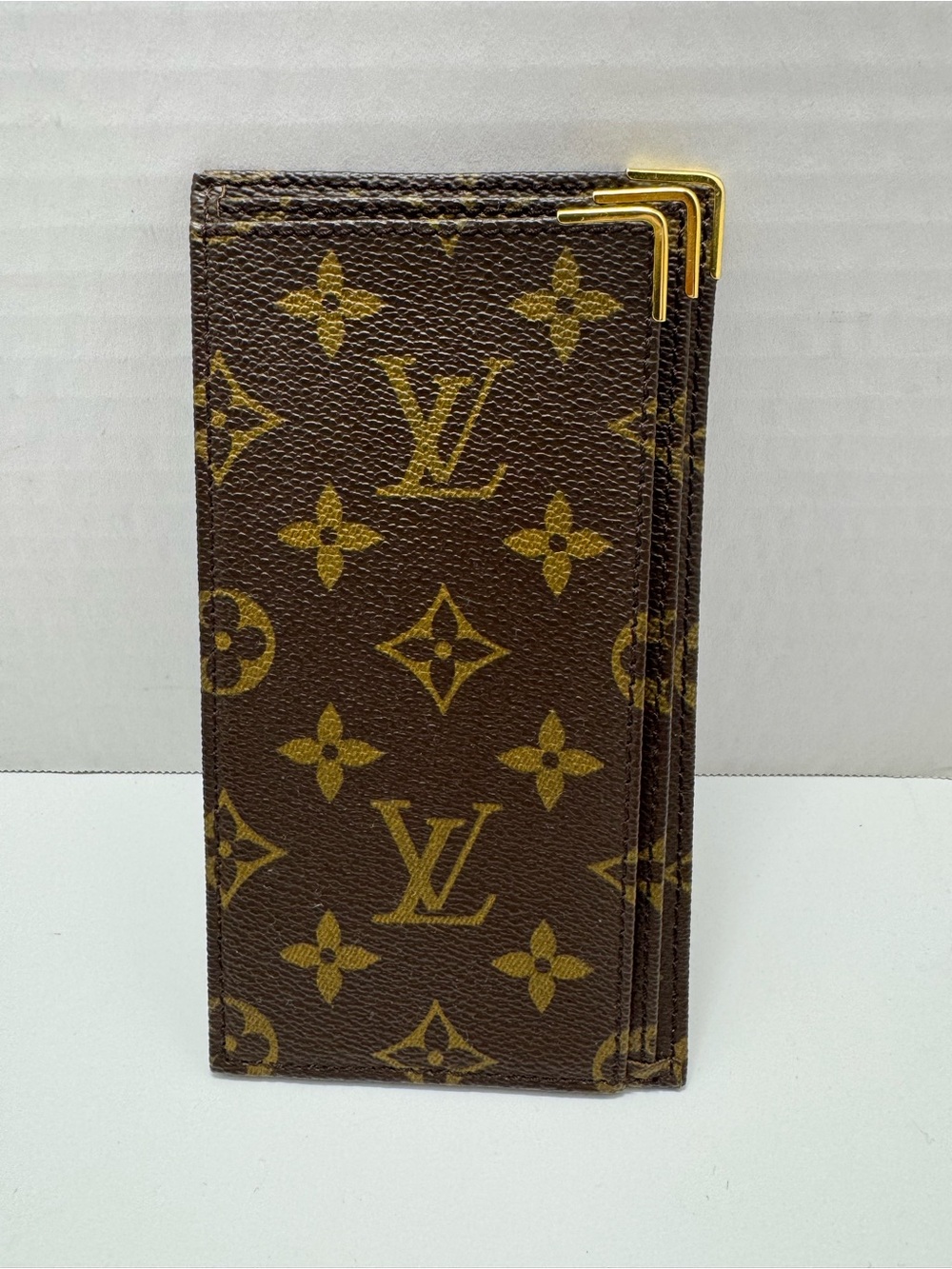 Louis Vuitton Brown Monogram Checkbook Holder